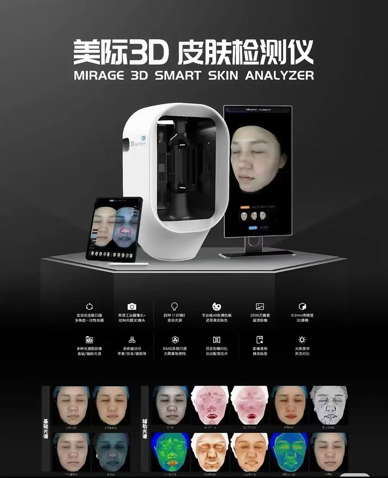 美際3D皮膚檢測儀 獨庫獨系，精準探膚，開啟肌膚奧秘的專業鑰匙